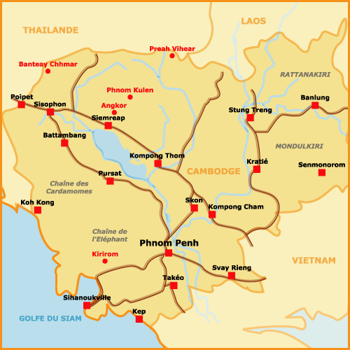 Cambodia Map